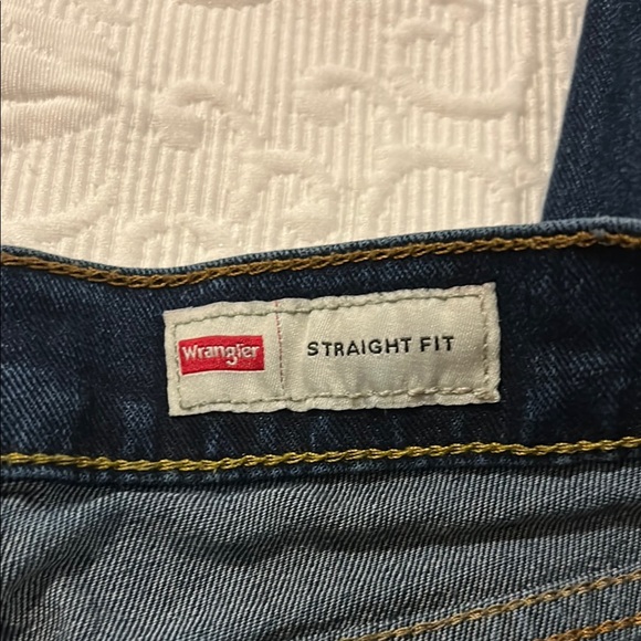 Wrangler Blue Straight Jeans Classic Style - Picture 4 of 7